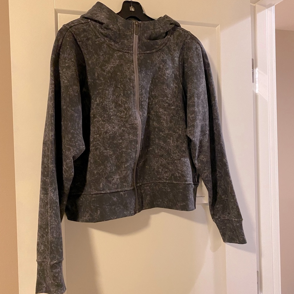 lululemon Cotton French Terry Zip Hoodie; Lavender “Denim” color; size 10